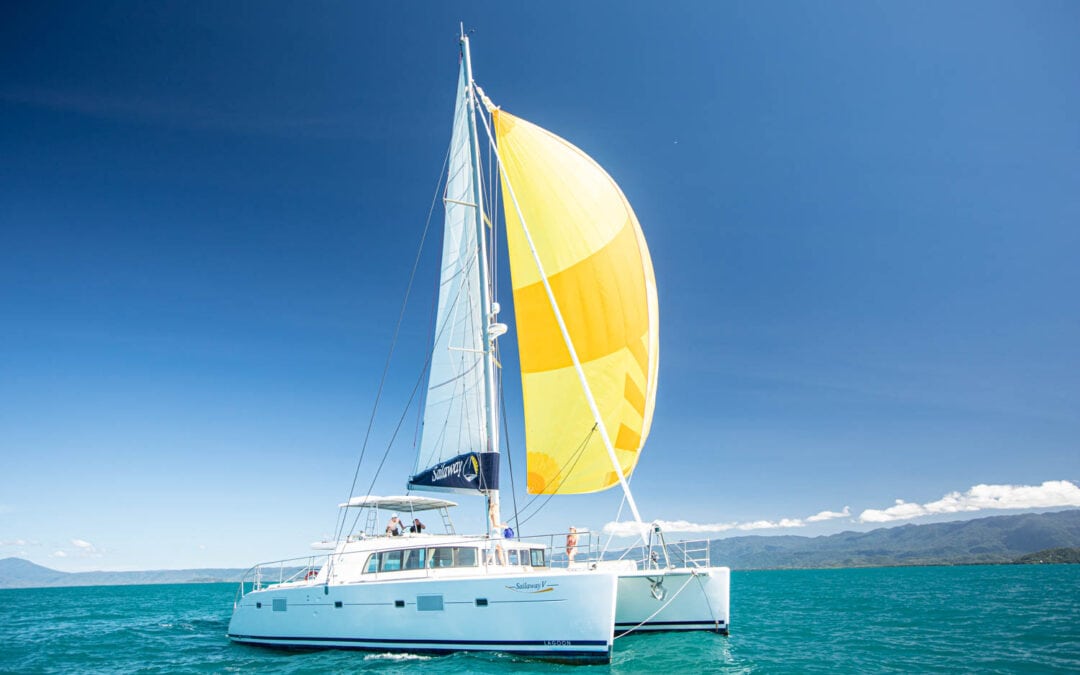 Sailaway V Sailing with yellow Spinnaker